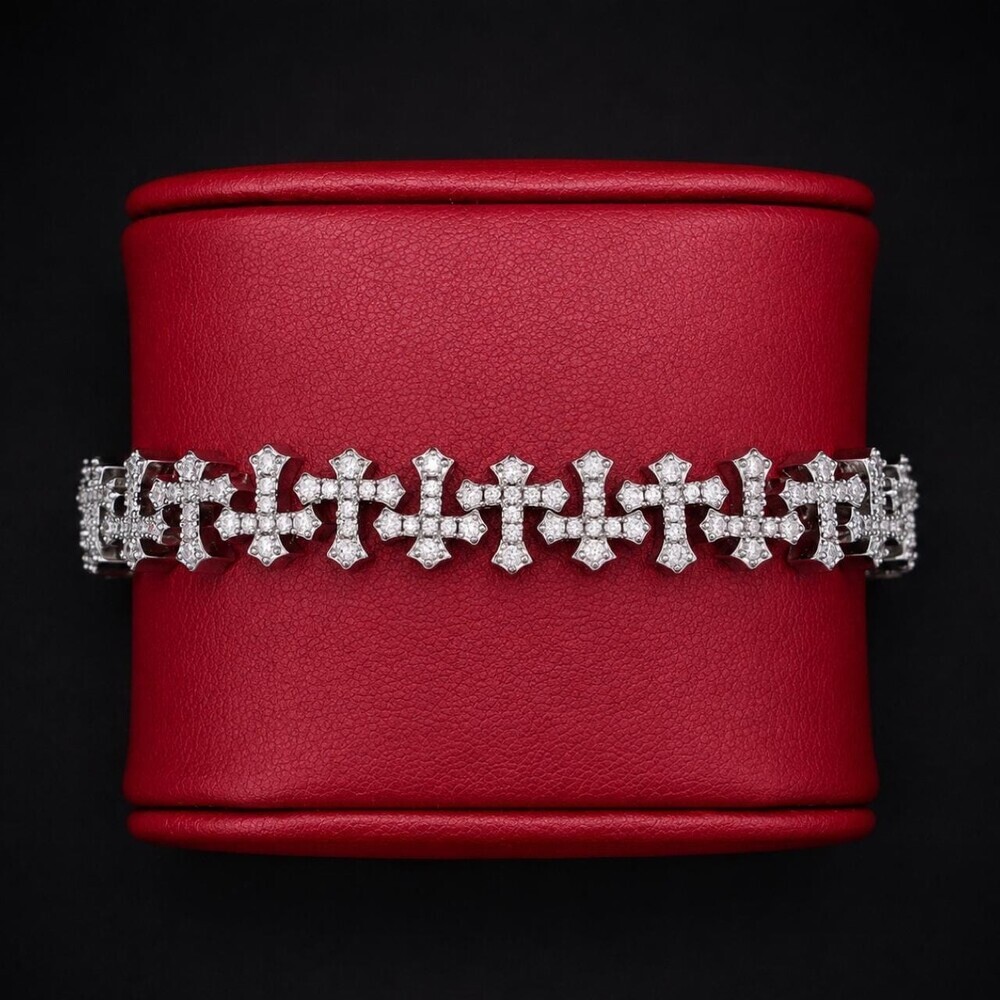 Cross Link Bracelet 8 Inch